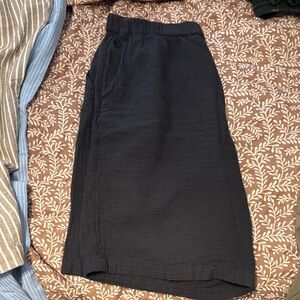 Coldwater Creek Black Gauze Shorts Size Medium